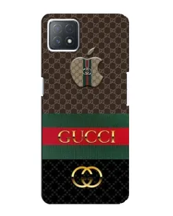 Чехол для OPPO A73 (5G) с картинкой «Gucci — брендированный десерт»