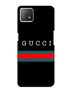 Чехол для OPPO A73 (5G) с картинкой «Gucci — красный пояс»