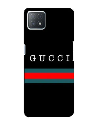 Чехол для OPPO A73 (5G) с картинкой «Gucci — красный пояс»