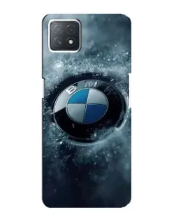 Чехол для OPPO A73 (5G) с картинкой «Логотип BMW — лед»