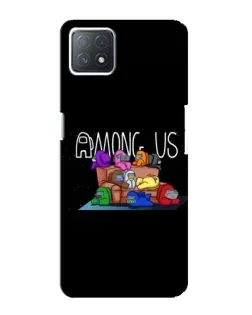 Чохол для OPPO A73 (5G) з картинкою «Логотип Among Us»