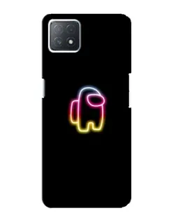 Чехол для OPPO A73 (5G) с картинкой «Among Us градиент»