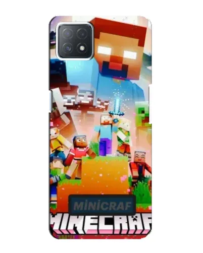 Чехол для OPPO A73 (5G) с картинкой «Minecraft герои игры»