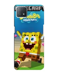 Чехол для OPPO A73 (5G) с картинкой «Губка Боб Minecraft» Чехол для OPPO A73 (5G) с картинкой «Губка Боб Minecraft»