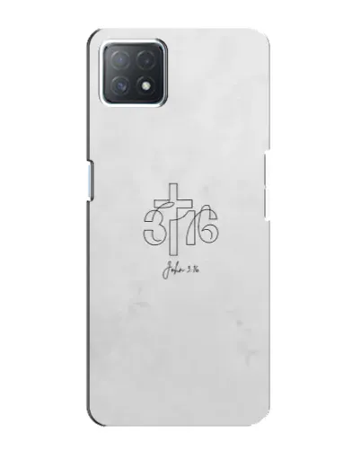 Чехол для OPPO A73 (5G) с картинкой «Иоанна 3:16 Крест»
