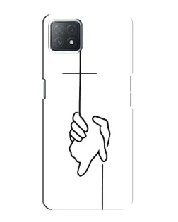 Чехол для OPPO A73 (5G) с картинкой «Рука держит» Чехол для OPPO A73 (5G) с картинкой «Рука держит»