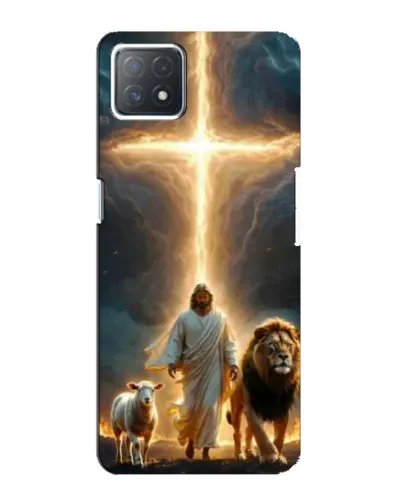 Чехол для OPPO A73 (5G) с картинкой «Лев Иуды и Свет»