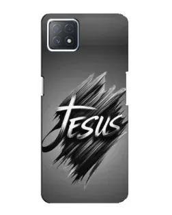 Чехол для OPPO A73 (5G) с картинкой «Надпись Jesus Graffiti»
