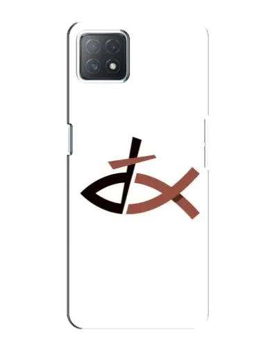 Чехол для OPPO A73 (5G) с картинкой «Рыба и крест»