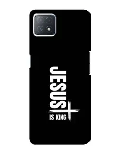 Чехол для OPPO A73 (5G) с картинкой «Вертикаль веры Jesus»