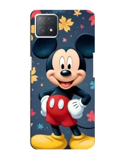 Чехол для OPPO A73 (5G) с картинкой «Осенний Mickey Mouse»