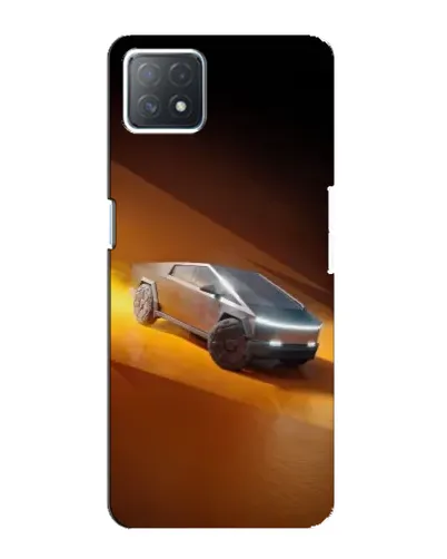 Чехол для OPPO A73 (5G) с картинкой «Cybertruck в пустыне»