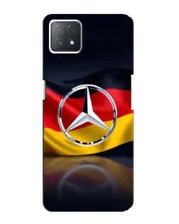 Чехол для OPPO A73 (5G) с картинкой «Mercedes — флаг Германии»