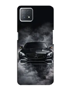 Чехол для OPPO A73 (5G) с картинкой «Mercedes в дыму»