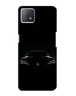 Чехол для OPPO A73 (5G) с картинкой «Mercedes — силуэт авто»