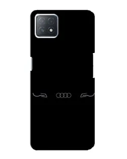 Чехол для OPPO A73 (5G) с картинкой «Audi — световой подпись»