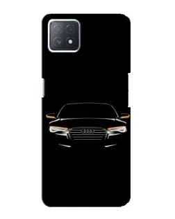Чехол для OPPO A73 (5G) с картинкой «Audi — ночной контур»