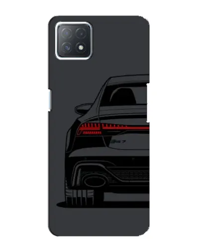 Чехол для OPPO A73 (5G) с картинкой «Задняя часть Audi — арт»