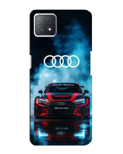 Чехол для OPPO A73 (5G) с картинкой «Audi Sport — неон»