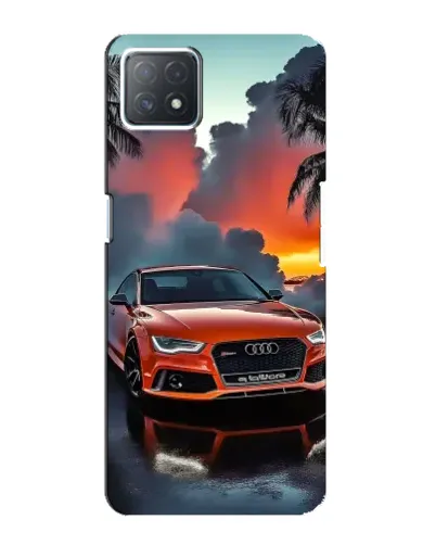 Чехол для OPPO A73 (5G) с картинкой «Audi — закат»