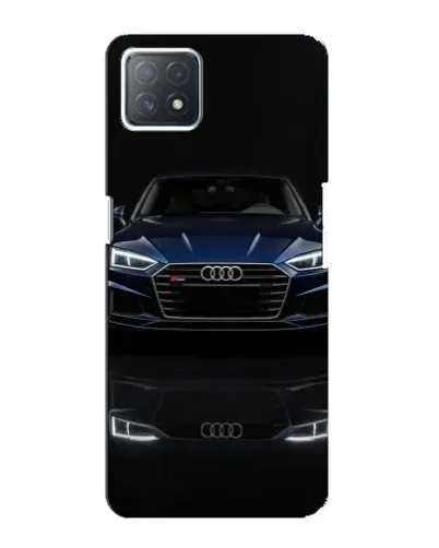 Чехол для OPPO A73 (5G) с картинкой «Audi — ночное отражение»