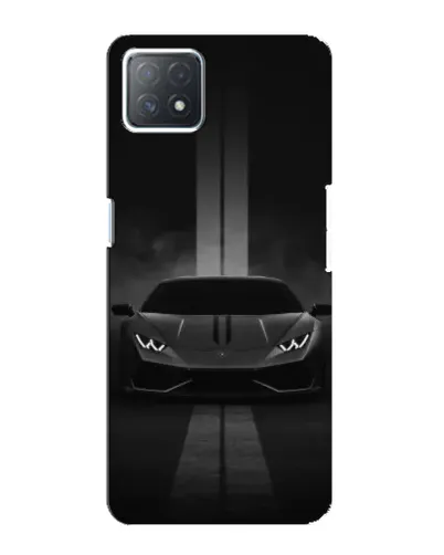 Чехол для OPPO A73 (5G) с картинкой «Lamborghini симметрия дорог»