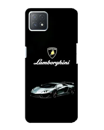 Чехол для OPPO A73 (5G) с картинкой «Логотип Lamborghini классика»