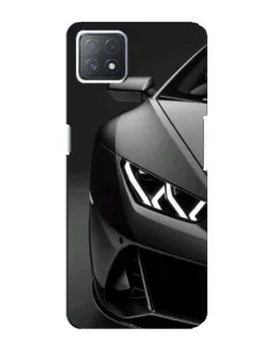 Чехол для OPPO A73 (5G) с картинкой «Lamborghini фары детализация»