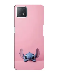Чехол для OPPO A73 (5G) с картинкой «Stitch выглядывает»