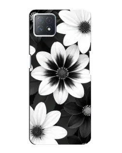 Чохол для OPPO A73 (5G) з картинкою «Монохромні айстри»
