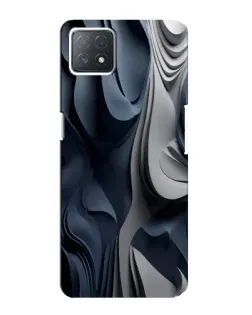 Чехол для OPPO A73 (5G) с картинкой «Объемные синие складки» Чехол для OPPO A73 (5G) с картинкой «Объемные синие складки»