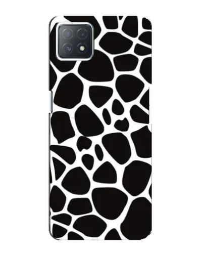 Чехол для OPPO A73 (5G) с картинкой «Черно-белый жираф»