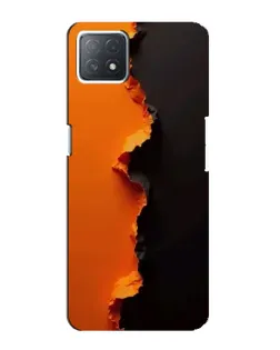 Чехол для OPPO A73 (5G) с картинкой «Оранжевый разлом»