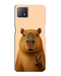 Чехол для OPPO A73 (5G) с картинкой «Капибара виктория» Чехол для OPPO A73 (5G) с картинкой «Капибара виктория»