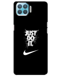Чехол для OPPO A73 с картинкой «Текстовый принт Nike»