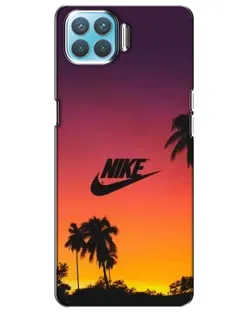 Чехол для OPPO A73 с картинкой «Nike на закате солнца»
