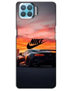 Чехол для OPPO A73 с картинкой «Nike и суперкар»