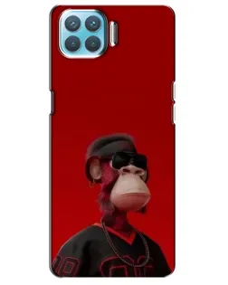 Чохол для OPPO A73 з картинкою «Bored Ape в червоному»
