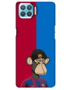 Чохол для OPPO A73 з картинкою «Bored Ape — фанат Барси»