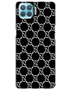 Чохол для OPPO A73 з картинкою «Gucci — сітчастий паттерн»