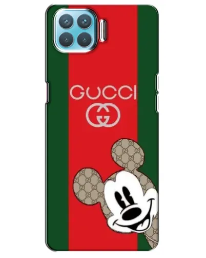 Чехол для OPPO A73 с картинкой «Gucci — полосы и Микки»