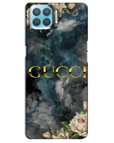 Чехол для OPPO A73 с картинкой «Абстрактные цветы Gucci»
