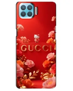 Чехол для OPPO A73 с картинкой «Gucci — золотой сад»