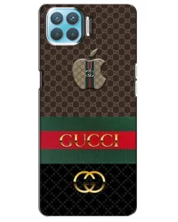 Чехол для OPPO A73 с картинкой «Gucci — брендированный десерт»