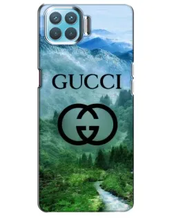 Чехол для OPPO A73 с картинкой «Gucci — горный пейзаж»