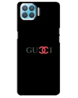 Чехол для OPPO A73 с картинкой «Gucci — красный градиент»