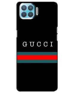 Чехол для OPPO A73 с картинкой «Gucci — красный пояс»