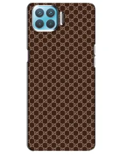 Чехол для OPPO A73 с картинкой «Gucci — шоколадная сетка»
