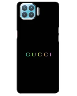 Чехол для OPPO A73 с картинкой «Gucci — неоновый минимализм»