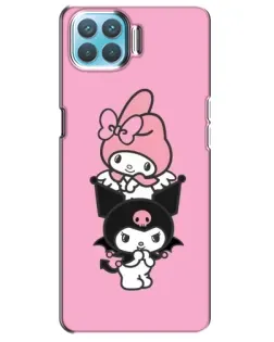 Чехол для OPPO A73 с картинкой «My Melody и Kuromi» Чехол для OPPO A73 с картинкой «My Melody и Kuromi»